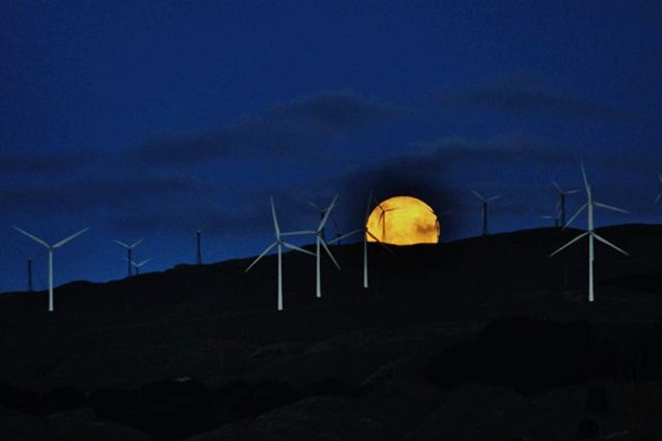 Super Moon as seen from Palmerston North (Photo: Katrina Etheridge)