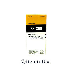 120ml SELSUN ANTI-DANDRUFF TREATMENT SHAMPOO SELENIUM SULFIDE 2.5% DERMATITIS