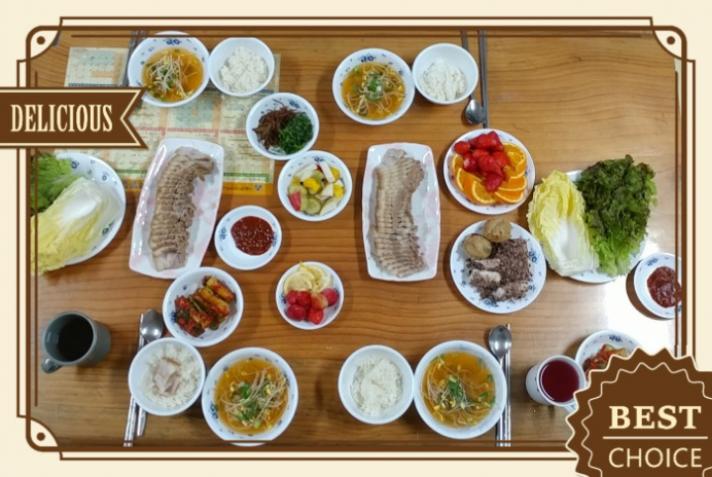 99차 봉사후기) 2018년 4월 보쌈먹는 아이들(사진수정) ::: 82cook.com