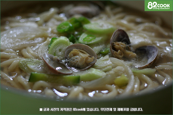 바지락 칼국수 ::: 82cook.com